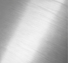 Brushed AISI 304 stainless steel finish for cabinet surfaces