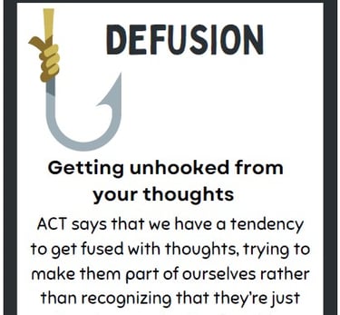 Acceptance and Commitment Metaphor Card picture link