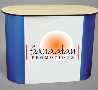 Magnetic Popup Curved Reception Table