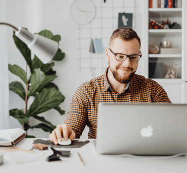 Person helping customers