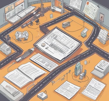 A brown object with white lines on it