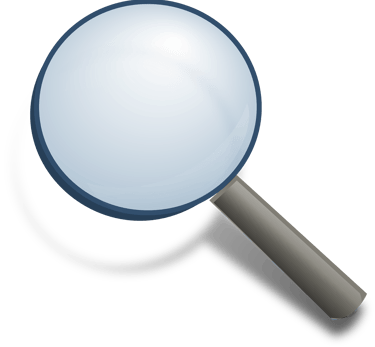 Magnifying glass pictogram