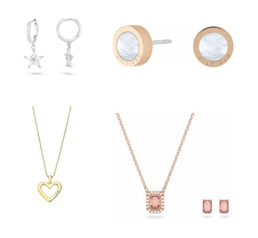Boucles d'oreilles et colliers pour femmes