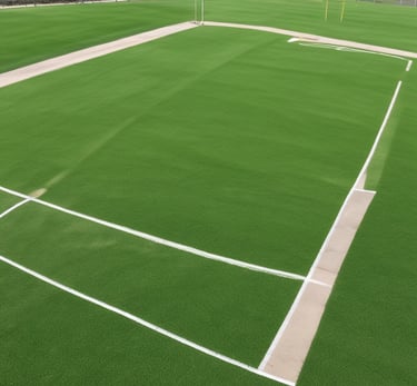 An aerial view of a multi-sport facility with various playing fields.