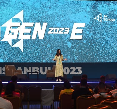 Maya Raichoora at GEN Europe conference