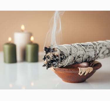 sauge qui brule. purifier son habitat par un magnetiseur geobiologue à nantes