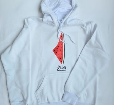 sweatshirt blanc Palestine pastèque