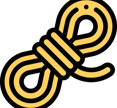 Corde avec des liens forts