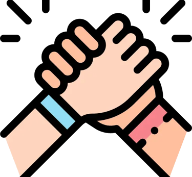 deux mains qui s'entraident