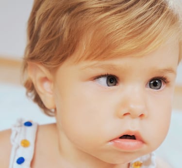 Child with amblyopia (lazy eye)