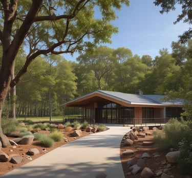 A gentle mother cow with her calf resting peacefully in a sunlit Illinois meadow.