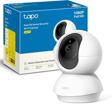 Tapo C200 - Cámara IP WiFi 360° Cámara de Vigilancia FHD 1080p blanco