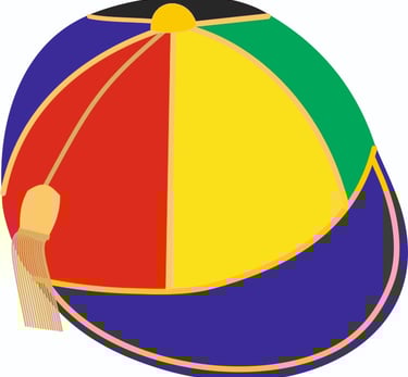 5 Panel Multi colour cap draft