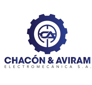 a logo for chacon & aviram, settings logo