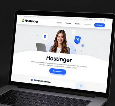Crie seu site na Hostinger com criador de sites e ia