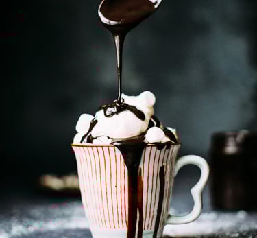 spoonful of chocolate and marshmallows in a coffee bar. Tourism Industry Partnerships