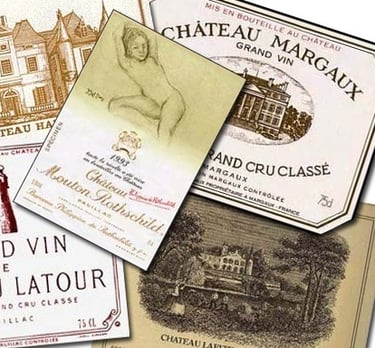 Premier Grand Cru Classé 1855 labels