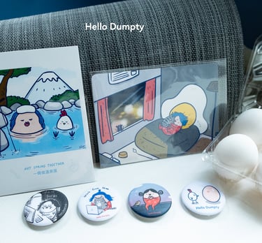 坎坷蛋文創產品 Hello Dumpty products 