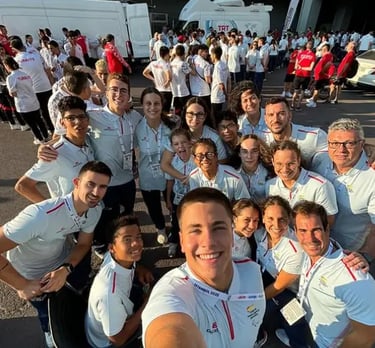 Atleta paraolimpico con la selección española en el campeonato europeo de paraolimipicos