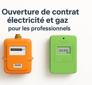 image avec compteur linky enedis et gaspar de grdf montage explicatif ouverture de gaz pour les pros