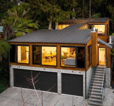 cedar new build project Titirangi