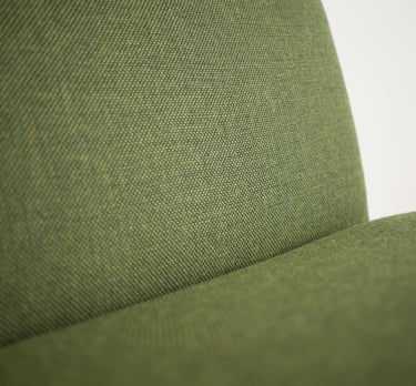 détail du tissu vert mousse 100% laine vierge