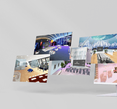 a computer monitor screen displaying a variety of pictures