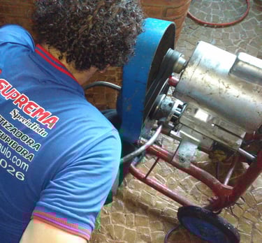 desentupimento com maquinário