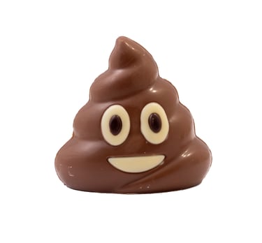 Chocolade lachend kakje smiley