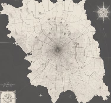 blue and white striped round textile