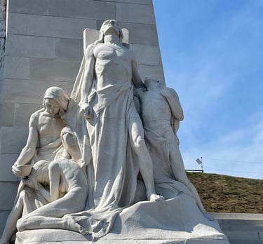 Canadian National Vimy Memorial., Vimy Ridge, Western Front, France