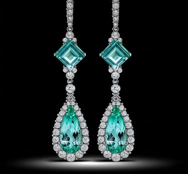Shift the earings to the right, so it doesn't lash with the text
