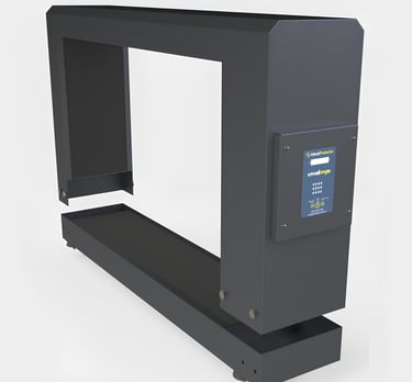 detector de metais industrial base removível