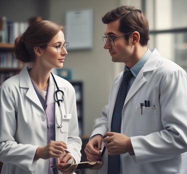A close-up view of a computer motherboard with a prominent microchip labeled 'AI' at the center. The board is densely populated with circuits, capacitors, and other electronic components in various shades of gray, black, and gold.
