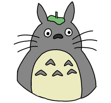 drawing of Totoro