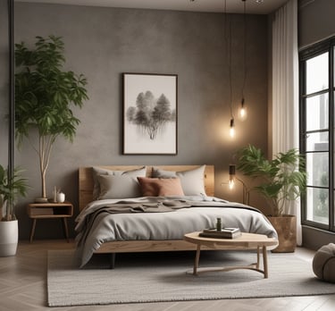 white and brown living room set