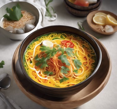a man running up a mountain with a sky background