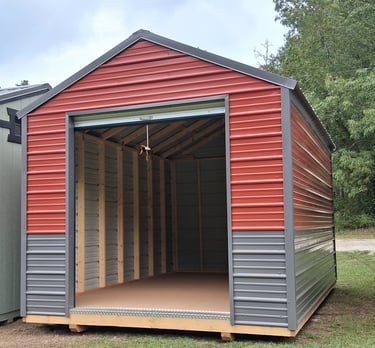 A-Frame Value Metal Custom sheds from Pine View Buildings