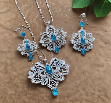 beaded blue bracelets