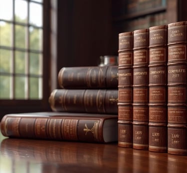 law books of corporate and tax laws in lar firm