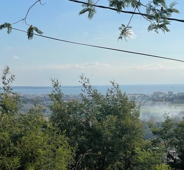 terrain avec vue mer - mandelieu - possibilité 2 villas - a construire