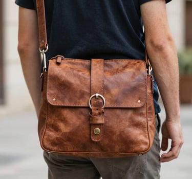 A happy customer checking their phone with a notification of a special sale offer.