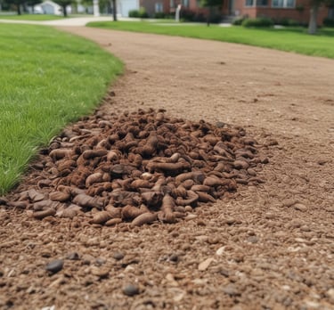 A freshly mowed and edged lawn bordered by vibrant plants under a sunny sky in a suburban Roseville yard