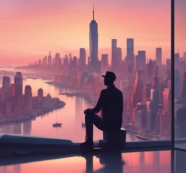 a man riding a skateboard down the side of a ramp