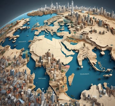 blue and white striped round textile