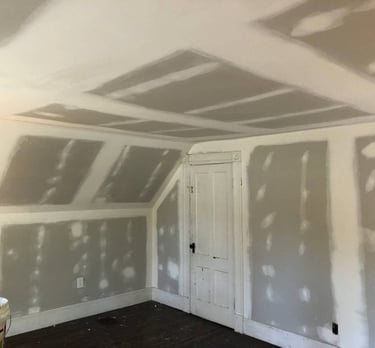 attic drywall install in longmeadow ma