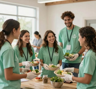 blue and white striped round textile