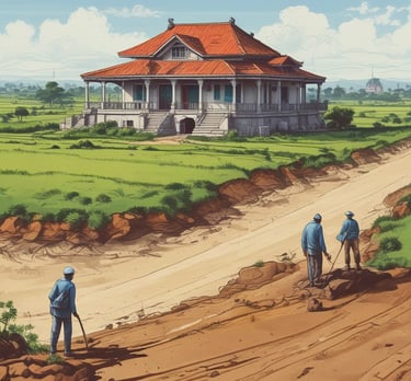 A courtroom setting with a judge and lawyers.