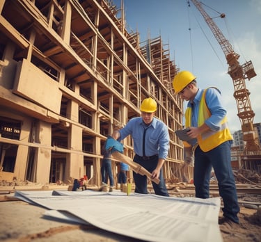 A courtroom setting with a judge and lawyers.