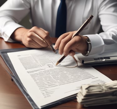 A courtroom setting with a judge and lawyers.